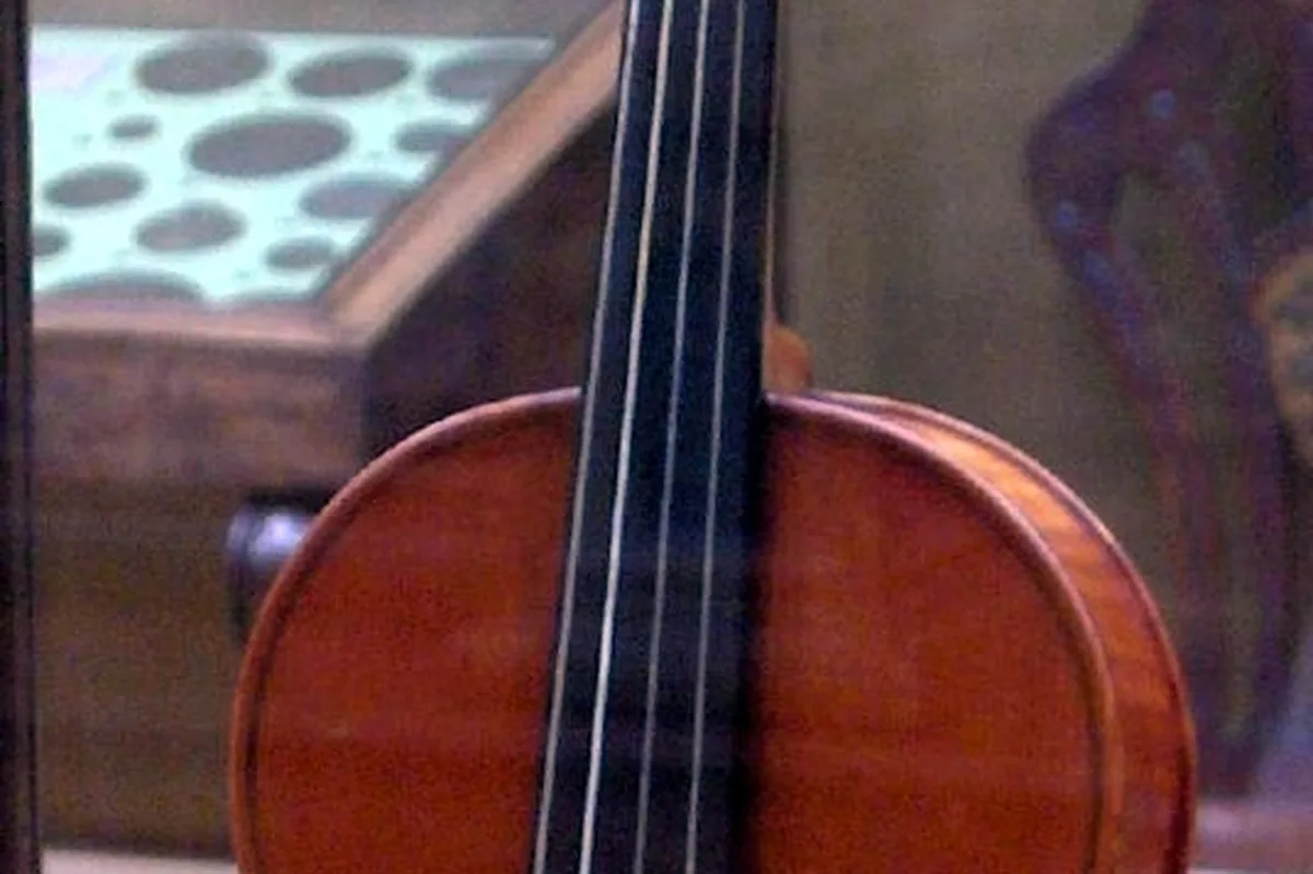 The 'Messiah' Stradivarius (1716), preserved at the Ashmolean Museum, Oxford